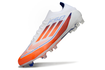 Men's Adidas F50 Elite FG Football Boots - White/Red/Blue