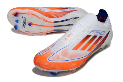 Men's Adidas F50 Elite FG Football Boots - White/Red/Blue
