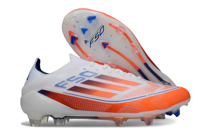 Men's Adidas F50 Elite FG Football Boots - White/Red/Blue