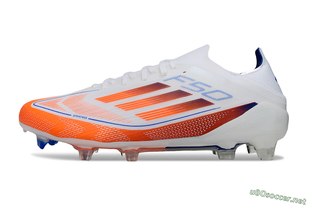 Men's Adidas F50 Elite FG Football Boots - White/Red/Blue 0