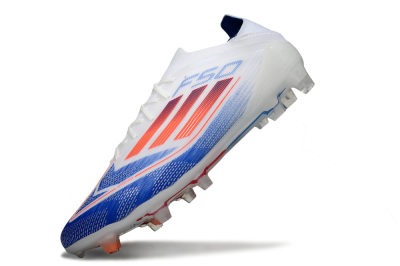 Men's Adidas F50 Elite FG Football Boots - White/Blue/Red