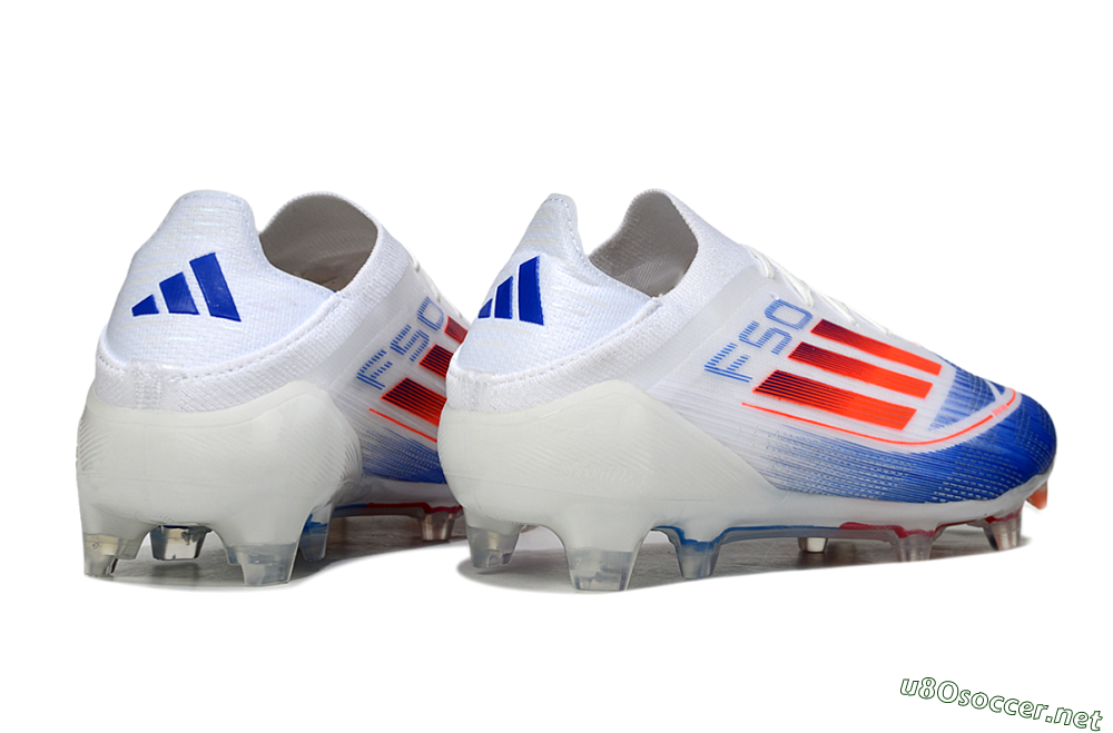 Men's Adidas F50 Elite FG Football Boots - White/Blue/Red 6