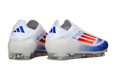 Men's Adidas F50 Elite FG Football Boots - White/Blue/Red