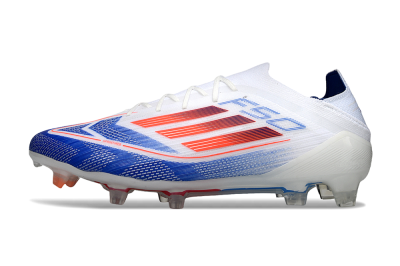 Men's Adidas F50 Elite FG Football Boots - White/Blue/Red