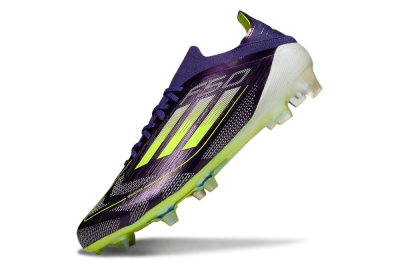 Men's Adidas F50 Elite FG Football Boots - Purple/Yellow
