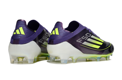 Men's Adidas F50 Elite FG Football Boots - Purple/Yellow