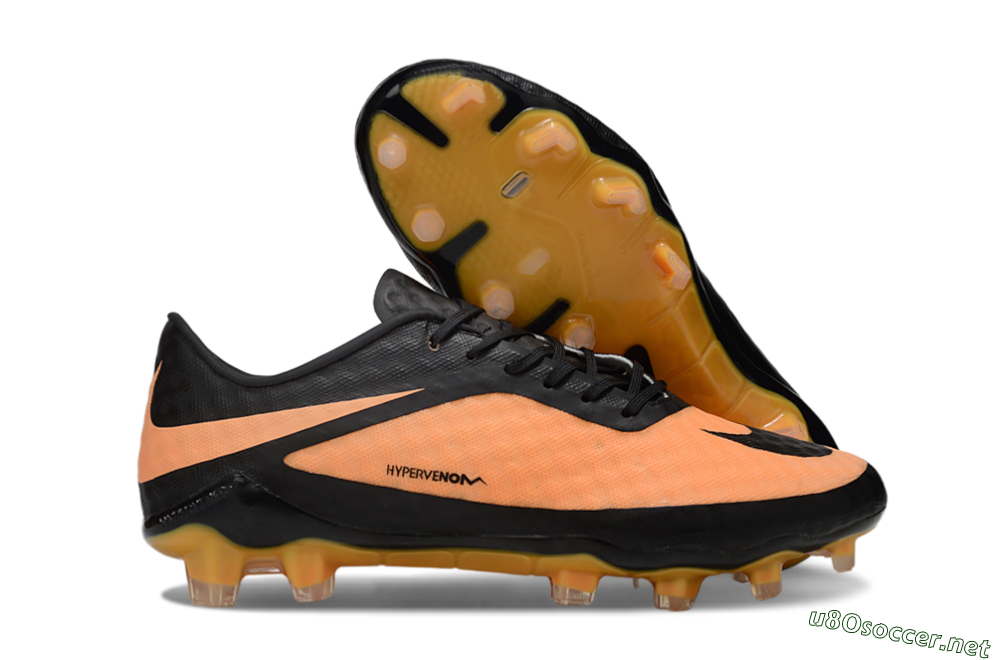 Unisex Nike Hypervenom Phantom FG Football Boots - Orange/Black 2