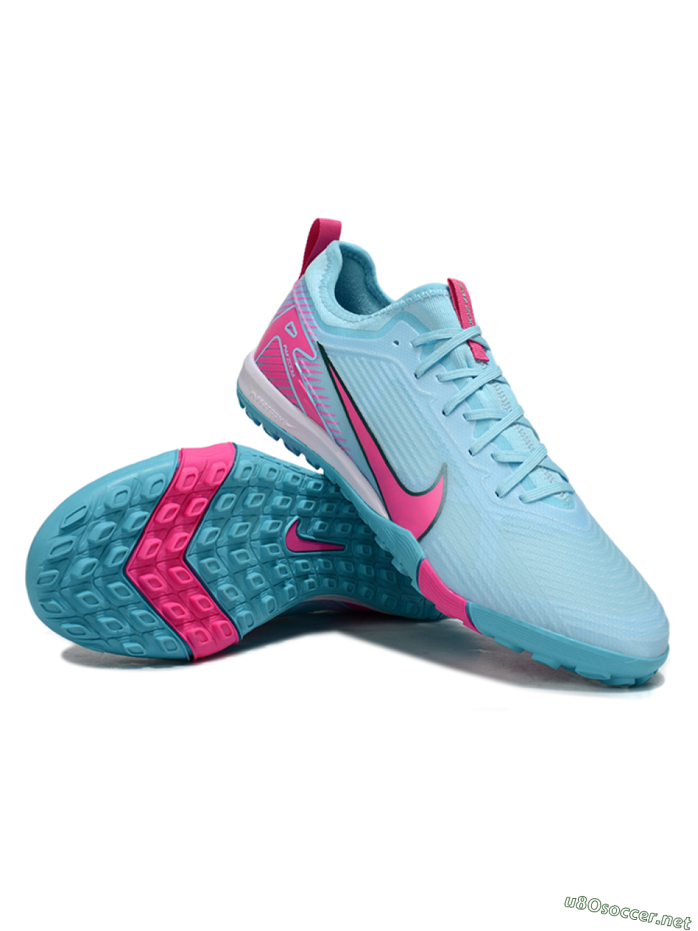Unisex Nike Air Zoom Mercurial Vapor 16 Pro TF Football Shoes - Jade/Pink/White 3