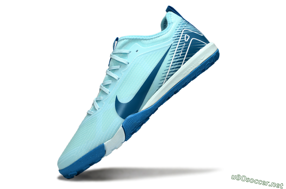 Unisex Nike Air Zoom Mercurial Vapor 16 Pro TF Football Shoes - Jade/White/Blue 5