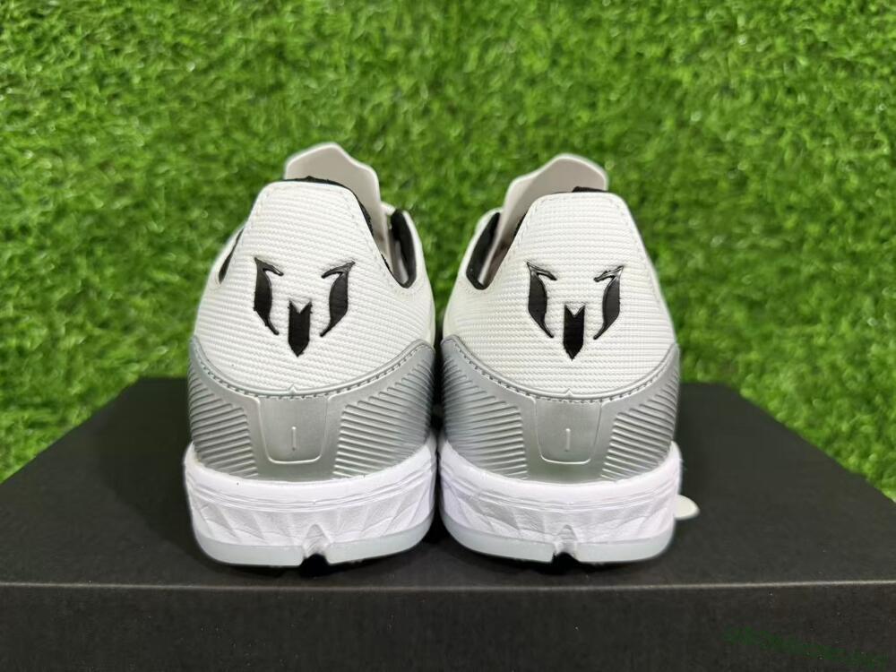 Unisex Messi x Adidas F50 Pro TF Football Shoes - Silver/Red/Black