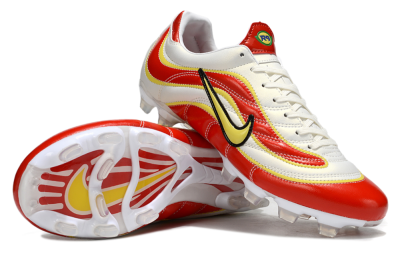 Men's Nike Mercurial Vapor R9 FG Football Boots - White/Red/Yellow