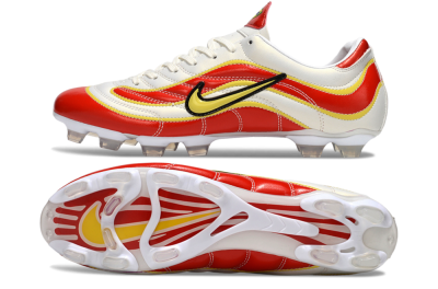 Men's Nike Mercurial Vapor R9 FG Football Boots - White/Red/Yellow