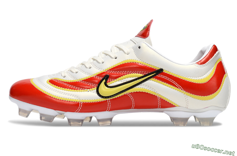Men's Nike Mercurial Vapor R9 FG Football Boots - White/Red/Yellow 0