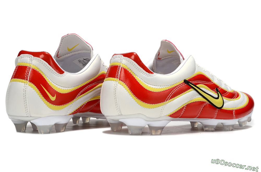 Men's Nike Mercurial Vapor R9 FG Football Boots - White/Red/Yellow 5