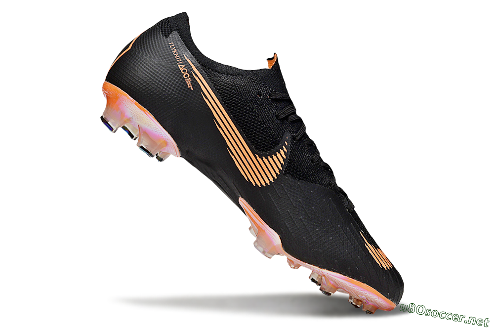 Men's Nike Mercurial Vapor 12 Elite FG Football Boots - Black/White/Gold 4