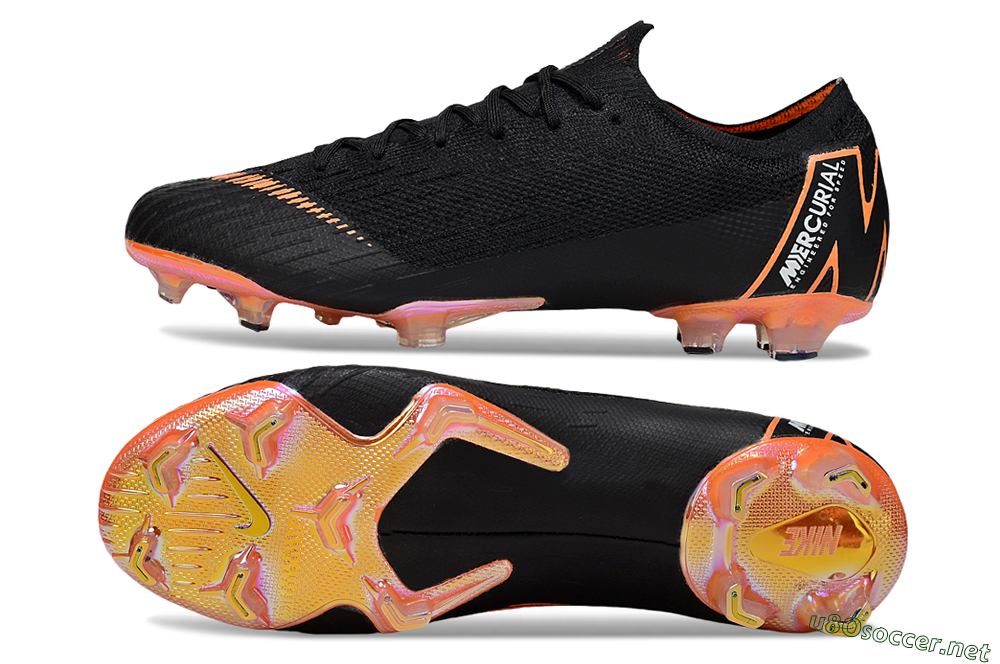 Men's Nike Mercurial Vapor 12 Elite FG Football Boots - Black/White/Gold 1