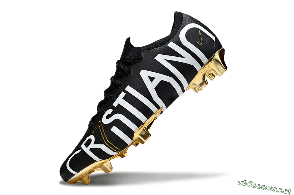 Men's Nike Mercurial Vapor 12 Elite FG Football Boots - Black/White/Gold 5