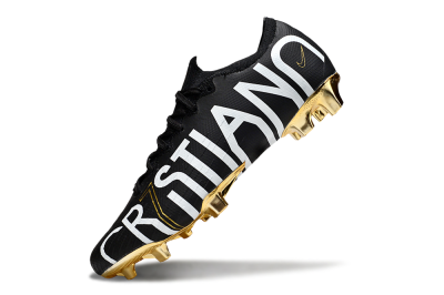 Men's Nike Mercurial Vapor 12 Elite FG Football Boots - Black/White/Gold