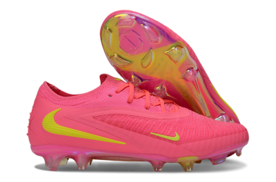 Men's Nike Phantom 6 Low Elite FG Football Boots - Pink/Yellow/Gold