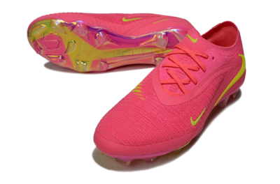 Men's Nike Phantom 6 Low Elite FG Football Boots - Pink/Yellow/Gold