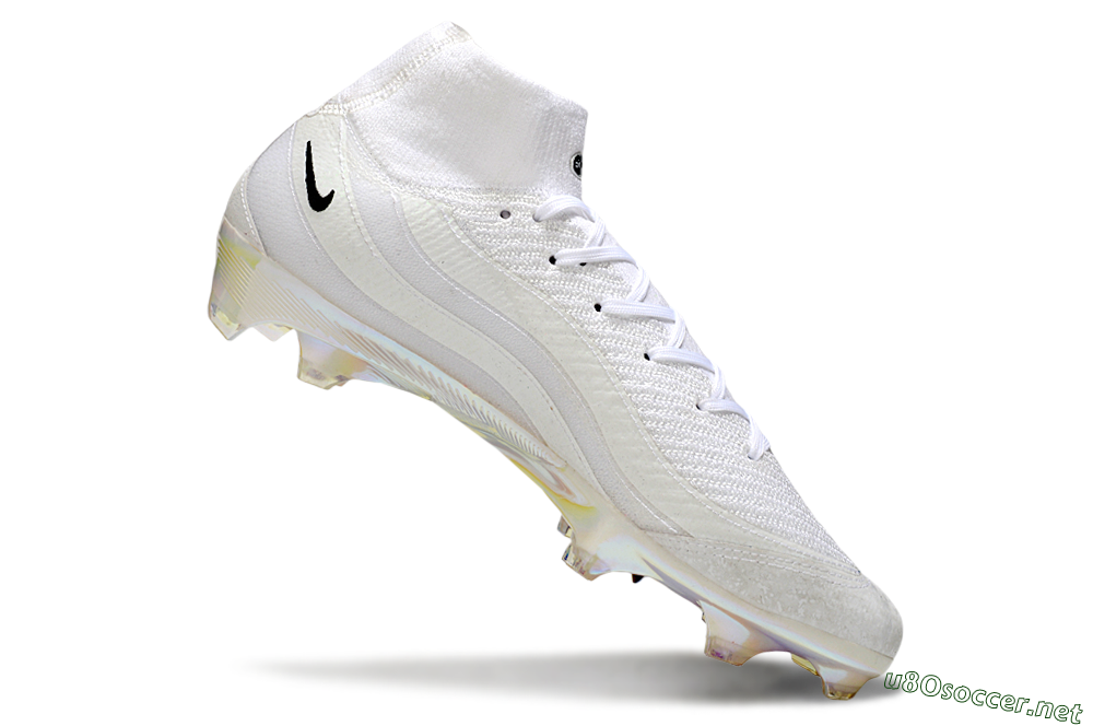 Unisex Nike Air Zoom Mercurial Superfly 10 Elite FG Football Boots - White/Black/Gold 4