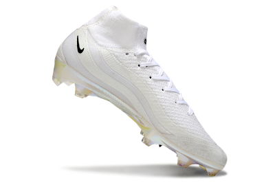 Unisex Nike Air Zoom Mercurial Superfly 10 Elite FG Football Boots - White/Black/Gold