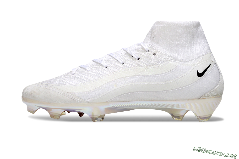 Unisex Nike Air Zoom Mercurial Superfly 10 Elite FG Football Boots - White/Black/Gold 0