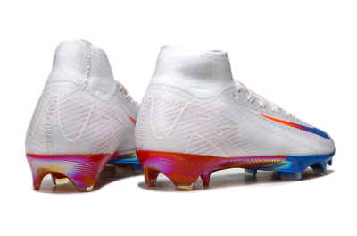 Unisex Nike Air Zoom Mercurial Superfly 10 Elite FG Football Boots - White/Blue/Red