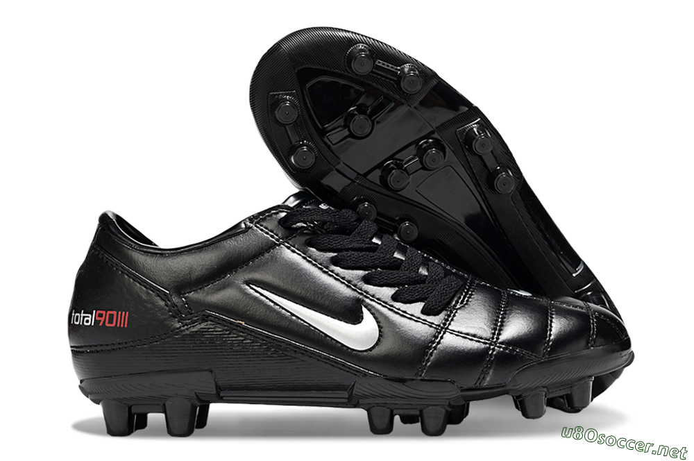 Men's Nike Total 90 III FG Football Boots - Black/Silver 2