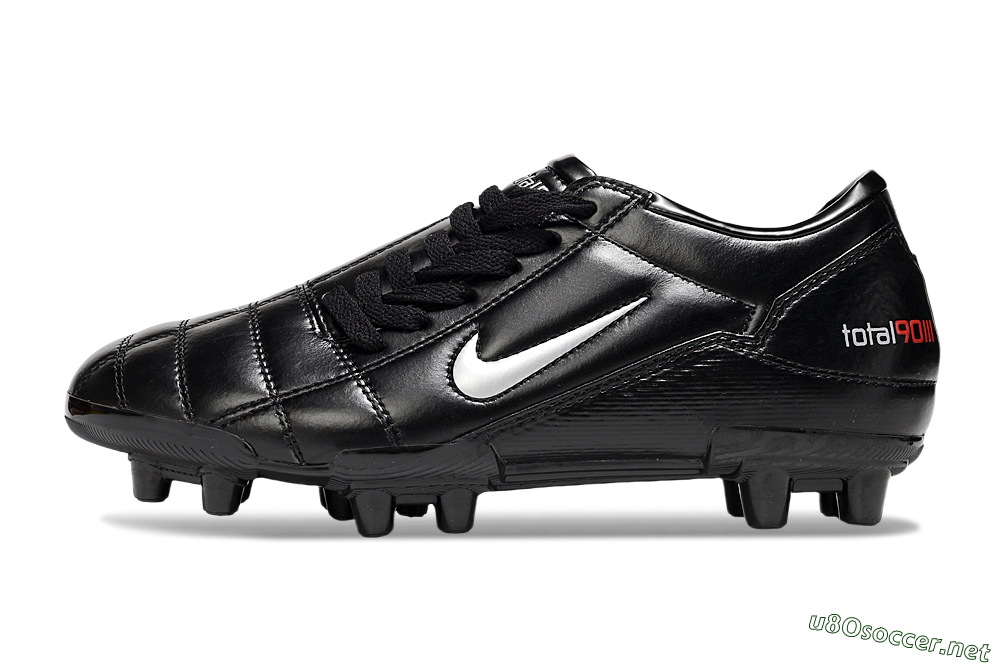 Men's Nike Total 90 III FG Football Boots - Black/Silver 0