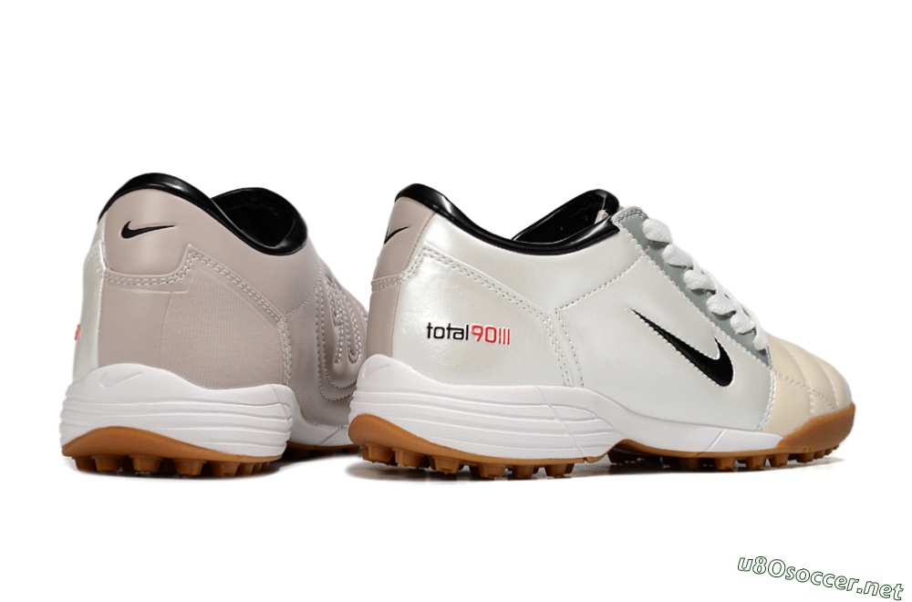 Unisex Nike Total 90 III TF Football Shoes - Silver/Beige/Grey 6