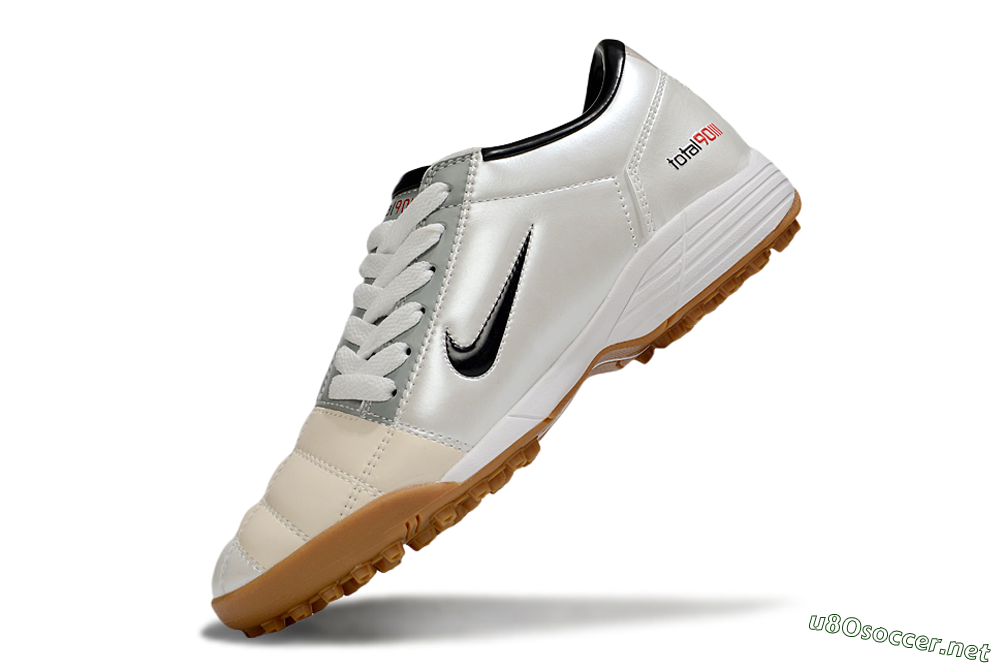 Unisex Nike Total 90 III TF Football Shoes - Silver/Beige/Grey 5