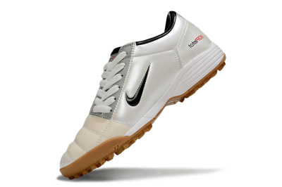 Unisex Nike Total 90 III TF Football Shoes - Silver/Beige/Grey