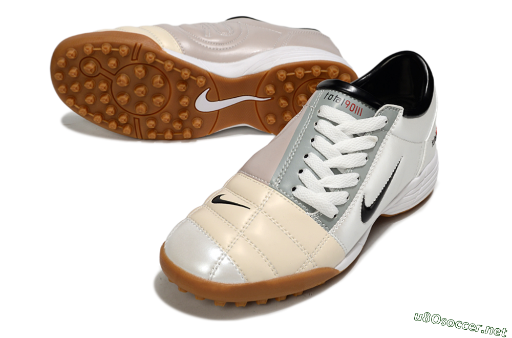 Unisex Nike Total 90 III TF Football Shoes - Silver/Beige/Grey 3