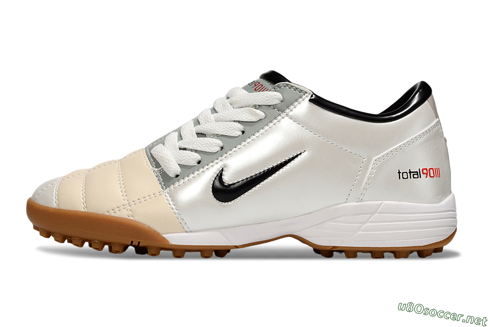 Unisex Nike Total 90 III TF Football Shoes - Silver/Beige/Grey 0