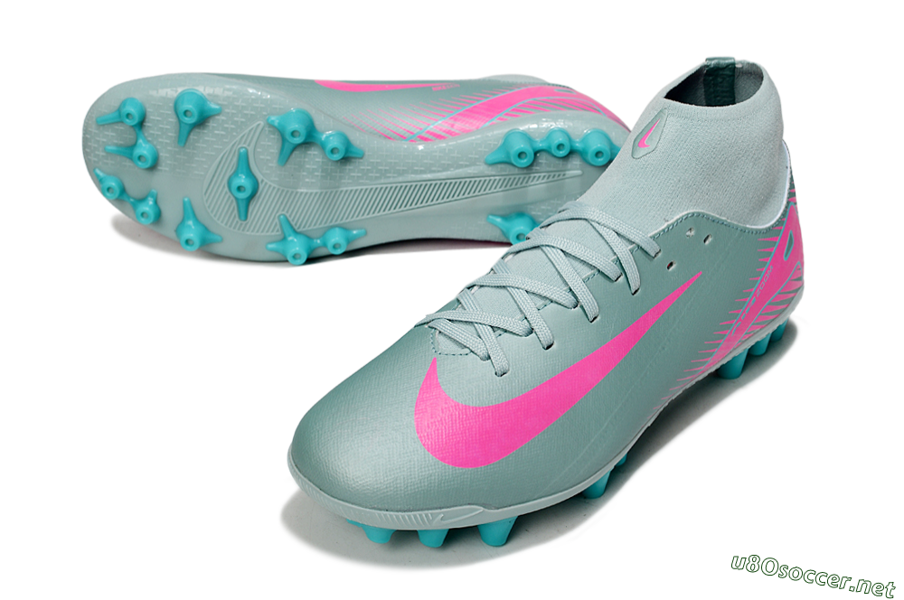 Men's Nike Air Zoom Mercurial Superfly 10 Academy AG Football Boots - Jade/Pink 3