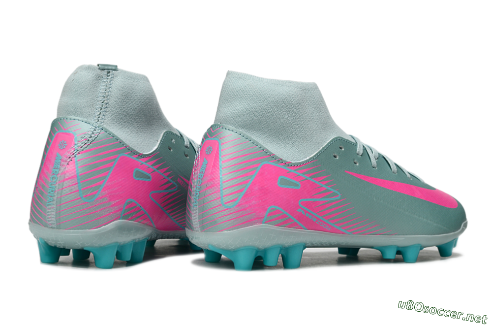 Men's Nike Air Zoom Mercurial Superfly 10 Academy AG Football Boots - Jade/Pink 6