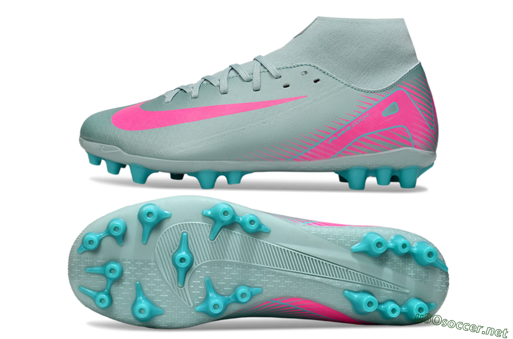 Men's Nike Air Zoom Mercurial Superfly 10 Academy AG Football Boots - Jade/Pink 1