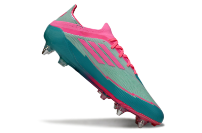 Men's Messi x Adidas F50 Elite SG Football Boots - Green/Pink