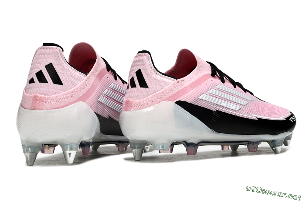 Men's Messi x Adidas F50 Elite SG Football Boots - Pink/White/Black 6