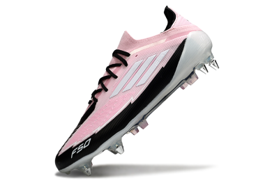 Men's Messi x Adidas F50 Elite SG Football Boots - Pink/White/Black