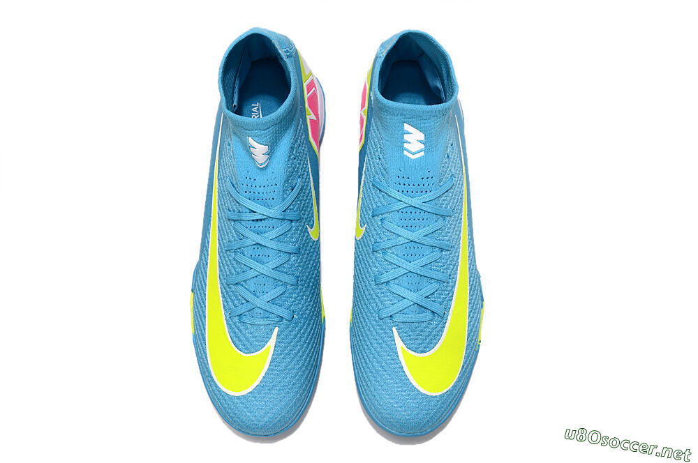 Unisex Nike Air Zoom Mercurial Superfly 10 Elite TF Football Shoes - Jade/Yellow/White 4