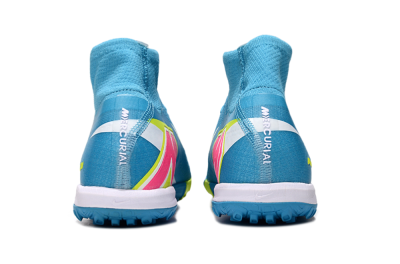 Unisex Nike Air Zoom Mercurial Superfly 10 Elite TF Football Shoes - Jade/Yellow/White