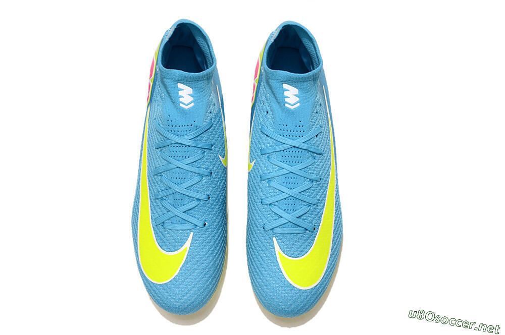 Unisex Nike Air Zoom Mercurial Superfly 10 Elite FG Football Boots - Jade/Yellow/White 4
