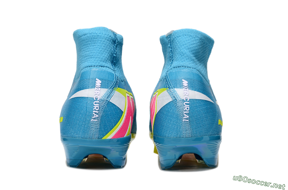 Unisex Nike Air Zoom Mercurial Superfly 10 Elite FG Football Boots - Jade/Yellow/White 5