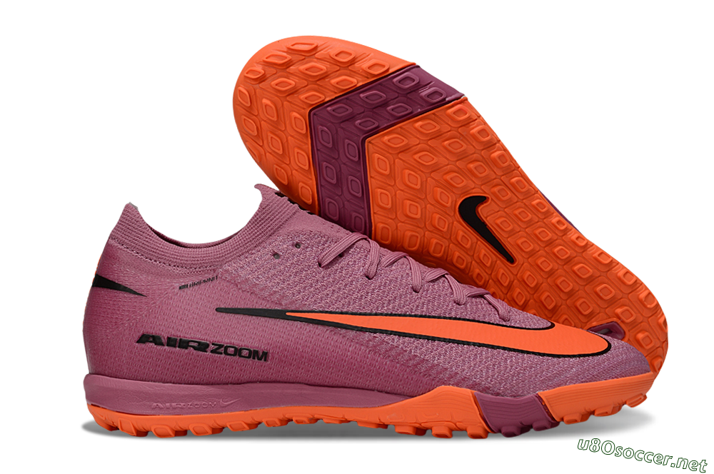 Unisex Nike Air Zoom Mercurial Vapor 16 Elite TF Football Shoes - Red/Orange/Black 2