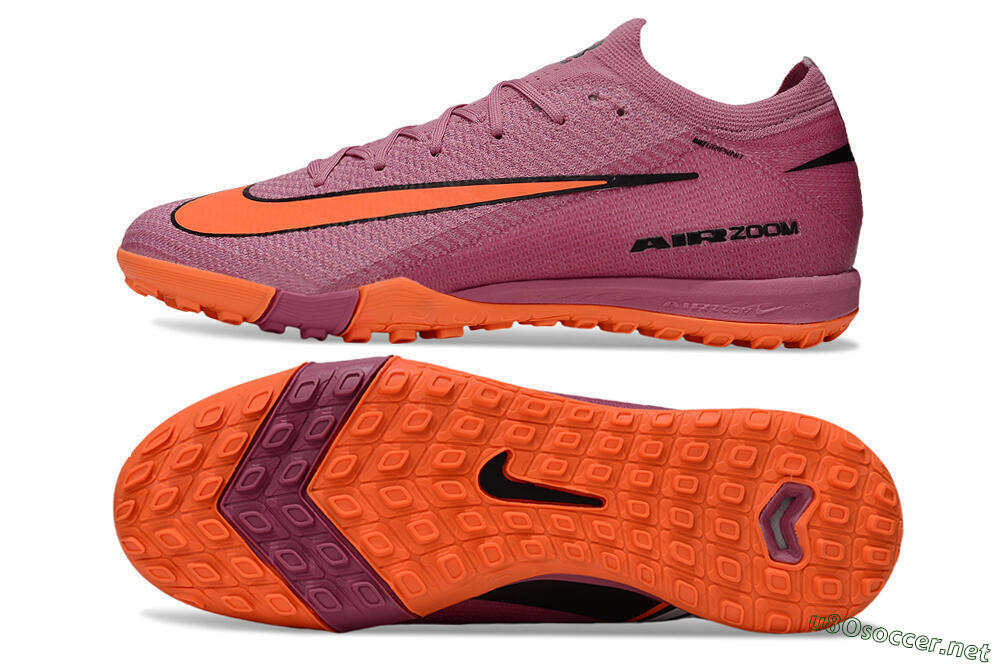 Unisex Nike Air Zoom Mercurial Vapor 16 Elite TF Football Shoes - Red/Orange/Black 1