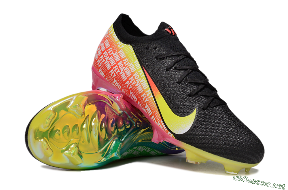 Unisex Nike Air Zoom Mercurial Vapor 16 Elite FG Football Boots - White/Red/Yellow 3