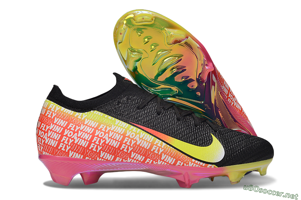 Unisex Nike Air Zoom Mercurial Vapor 16 Elite FG Football Boots - White/Red/Yellow 2