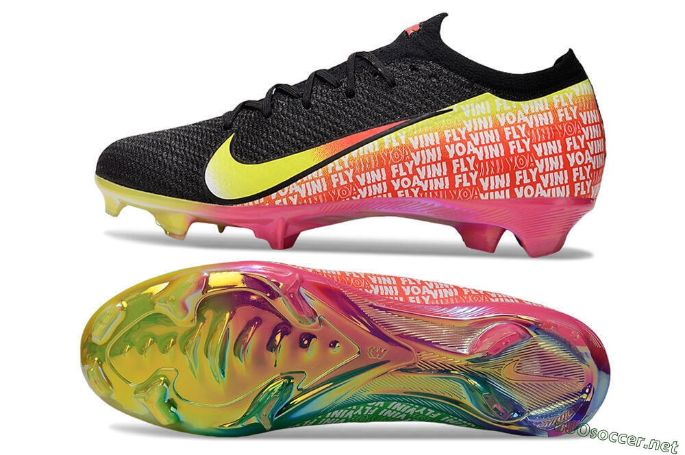 Unisex Nike Air Zoom Mercurial Vapor 16 Elite FG Football Boots - White/Red/Yellow 1